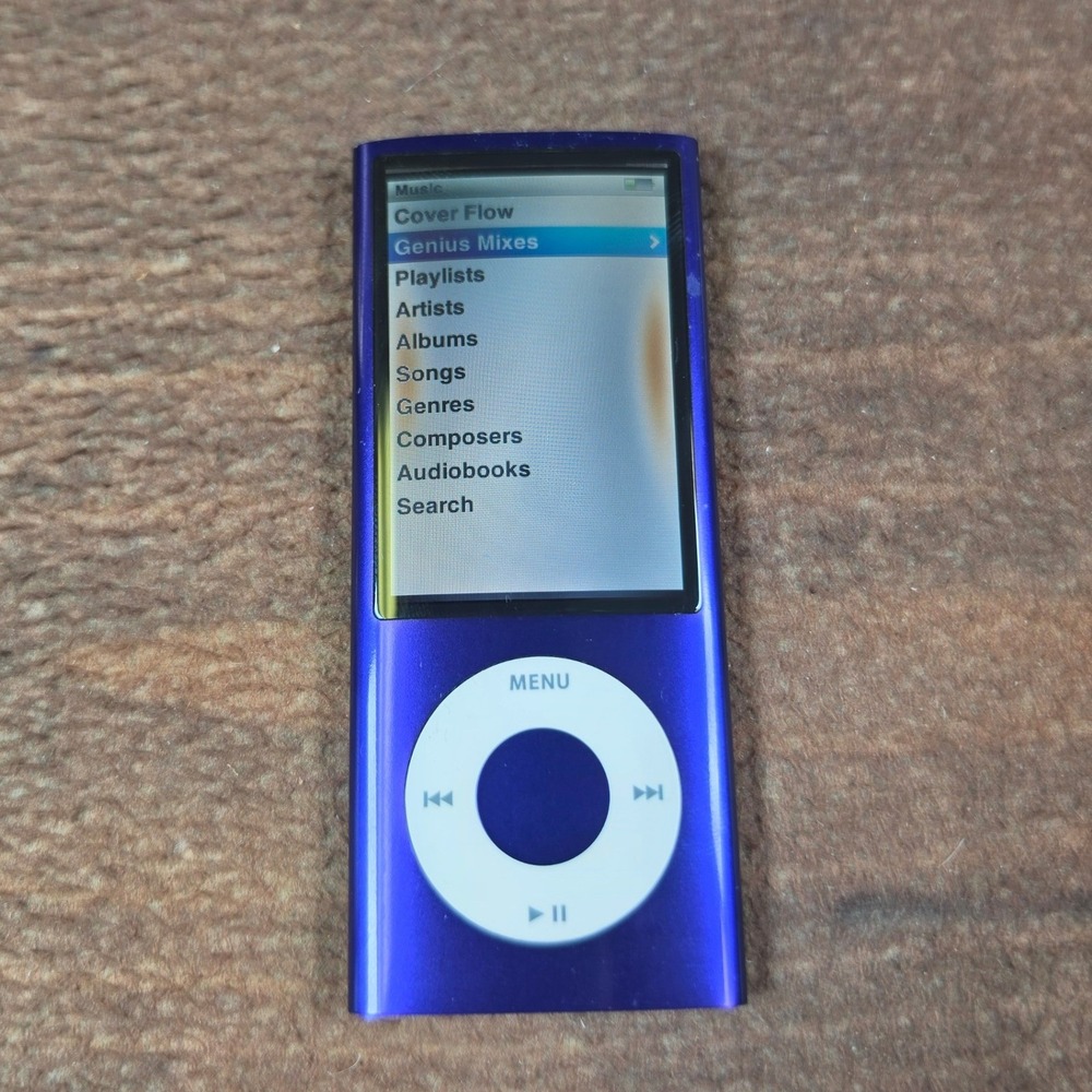 Apple iPod Nano 5th Gen A1320 Purple Fair Screen Damage For Parts Repair